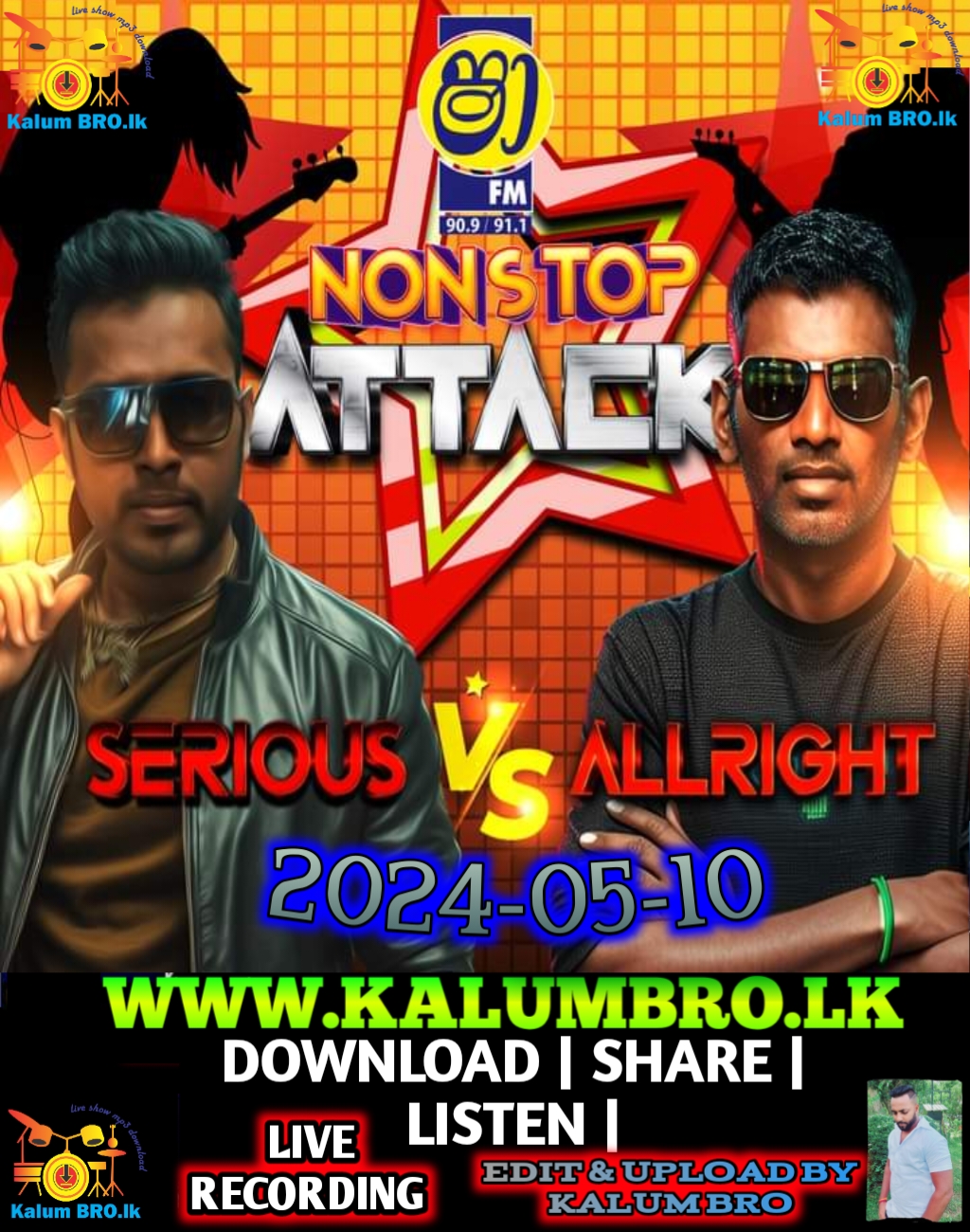 SHAA FM NONSTOP ATTACK SERIOUS VS ALL RIGHT 2024-05-10